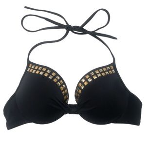 Victoria’s Secret Pink black bikini top